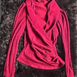 SHEIN Burgundy Knit Top